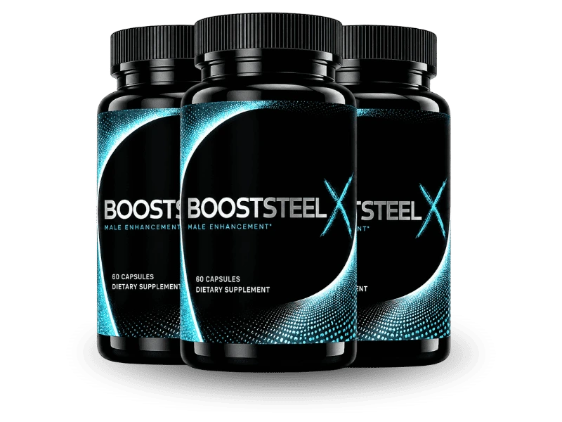 BoostSteelX 3 bottle bundle men's vitality supplement